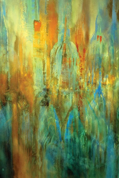 Above The Roofs by Annette Schmucker canvas print