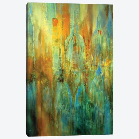 Above The Roofs Canvas Print #ASK146} by Annette Schmucker Canvas Print