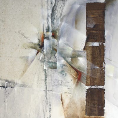 White Composition by Annette Schmucker metal wall art