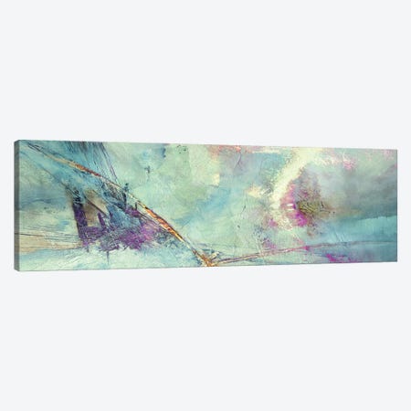 Flying Away - Soft Turquoise And Pink Canvas Print #ASK156} by Annette Schmucker Canvas Art