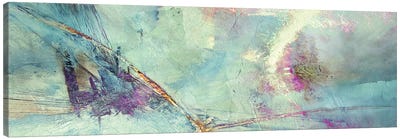 Flying Away - Soft Turquoise And Pink Canvas Art Print - Annette Schmucker