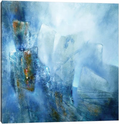 Dialogue In Blue Canvas Art Print - Annette Schmucker