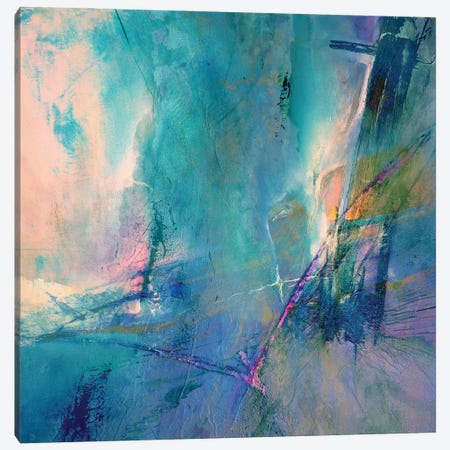 Flying Away - Turquoise Meets Rose Canvas Print #ASK159} by Annette Schmucker Canvas Art Print