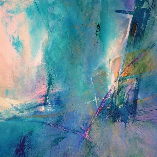 Annette Schmucker: Flying Away - Turquoise Meets Rose by Annette Schmucker