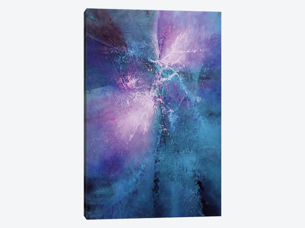 Energy - Blue, Turquoise And Pink by Annette Schmucker 1-piece Canvas Art