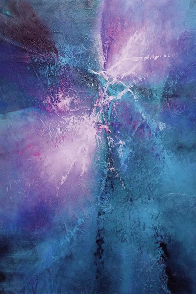 Annette Schmucker: Energy - Blue, Turquoise And Pink by Annette Schmucker