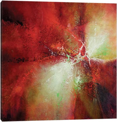 Red Energy Canvas Art Print - Annette Schmucker