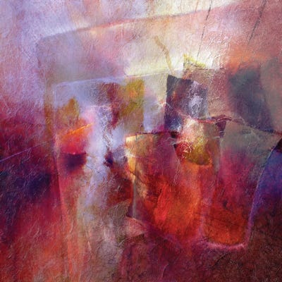 Red, Gold And A Little Bit Purple by Annette Schmucker canvas print