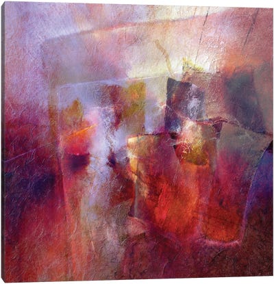Red, Gold And A Little Bit Purple Canvas Art Print - Annette Schmucker