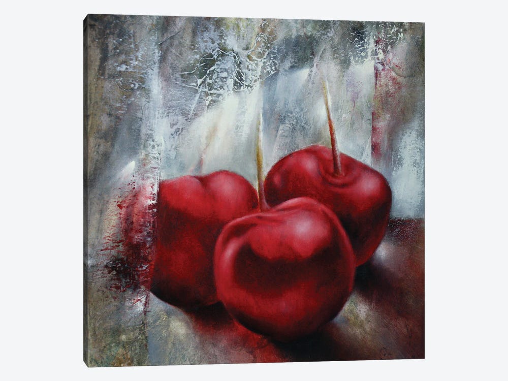 Cherries by Annette Schmucker 1-piece Canvas Art