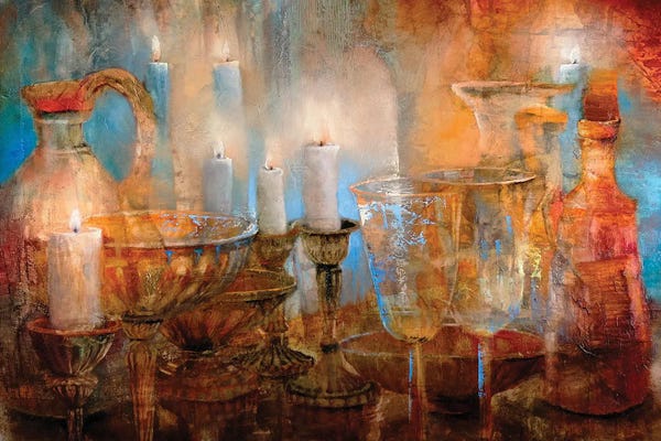Annette Schmucker: Still Life With Seven Candles by Annette Schmucker