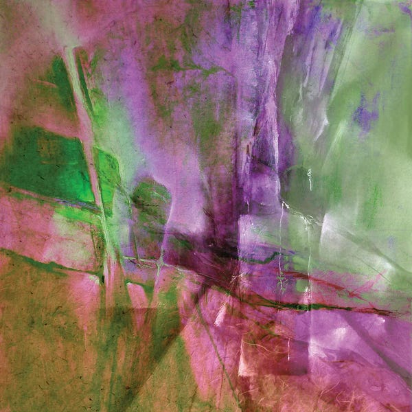 Annette Schmucker: Fantasie In Green And Purple by Annette Schmucker