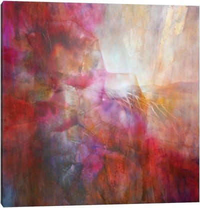 Inner Lightning - Pink And Purple Canvas Art Print - Annette Schmucker