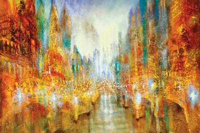 City Of Lights by Annette Schmucker canvas print