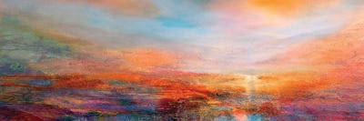Canvas Print: Burning Evening Light - The Colors Of An Evening In August by Annette Schmucker - thumbnail