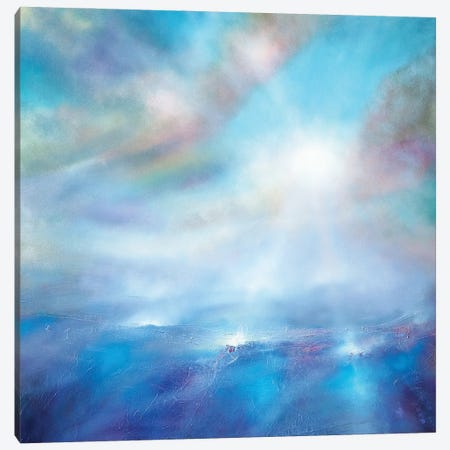 Heavenly Blue Canvas Print #ASK44} by Annette Schmucker Canvas Artwork