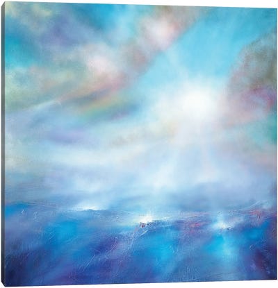 Heavenly Blue Canvas Art Print - Annette Schmucker