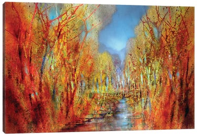 The Forests Colourful Canvas Art Print - Annette Schmucker