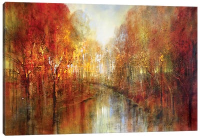And The Forests Will Echo With Laughter Canvas Art Print - Annette Schmucker