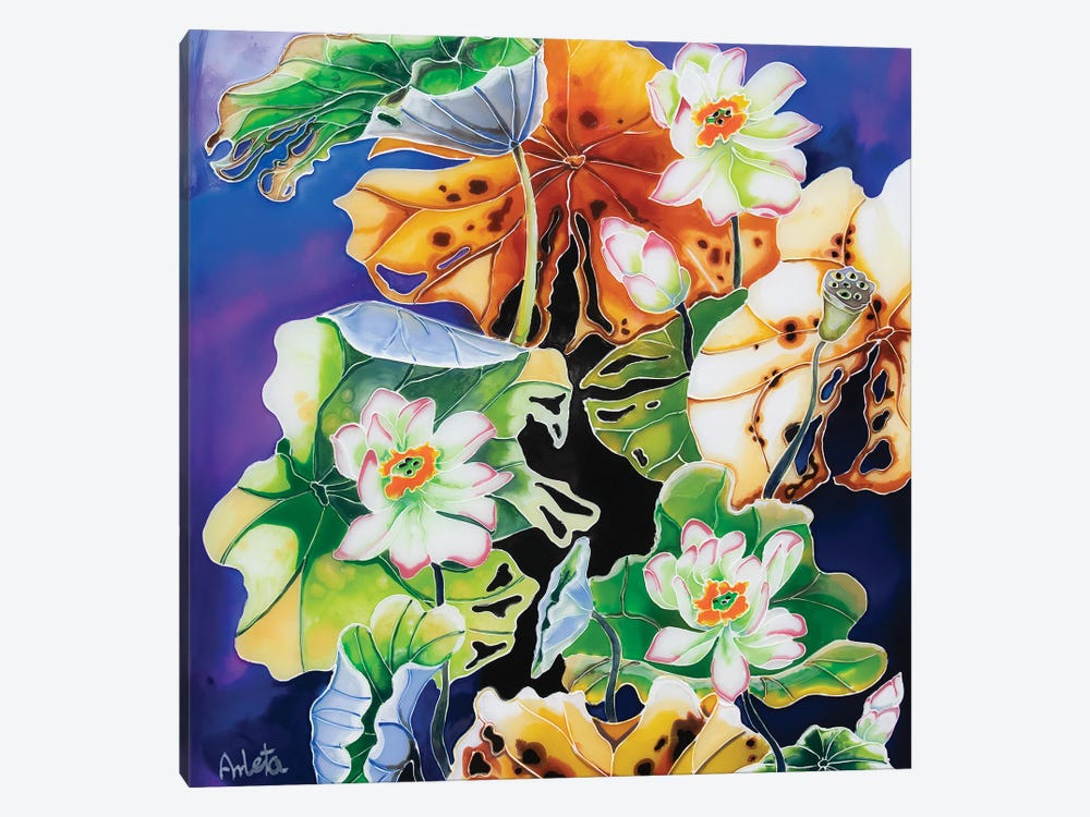 Five Lilies by Arleta Smolko 1-piece Canvas Print