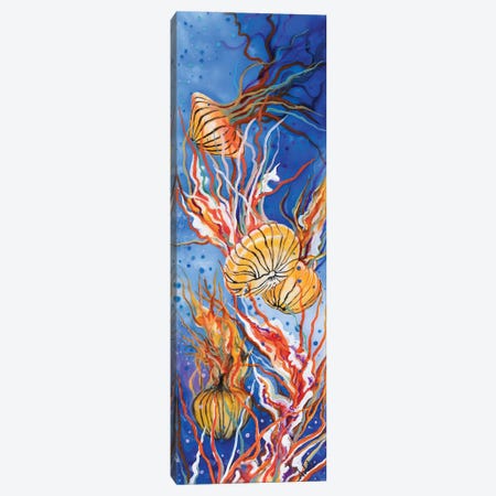 Orange Jellyfish Canvas Print #ASL19} by Arleta Smolko Art Print