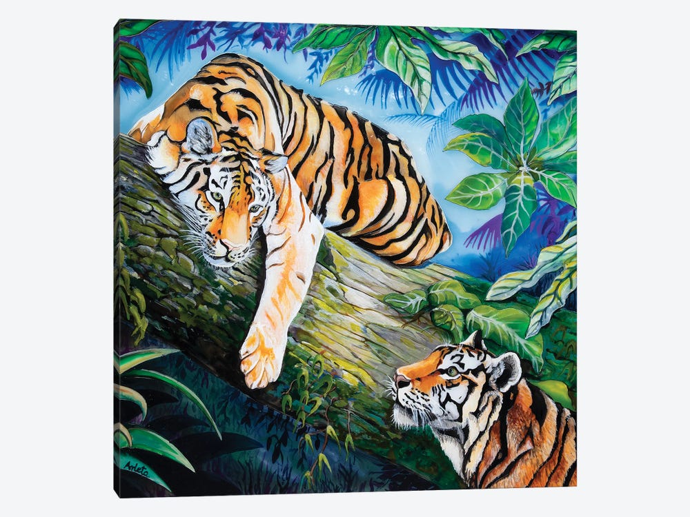 Tigers by Arleta Smolko 1-piece Canvas Print
