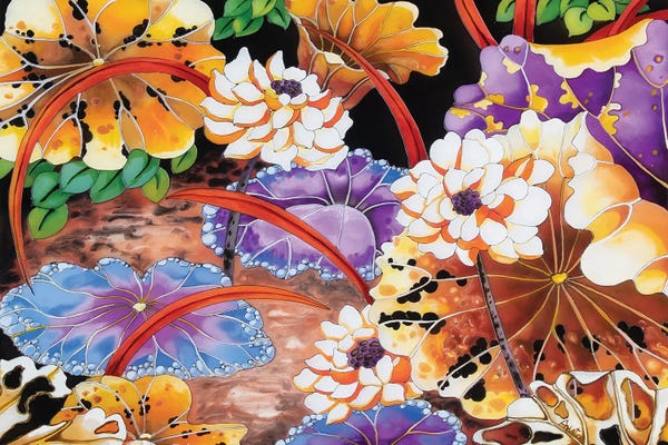 Arleta Smolko: Blue Lilies by Arleta Smolko