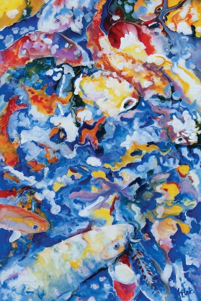 Arleta Smolko: Yellow Koi by Arleta Smolko