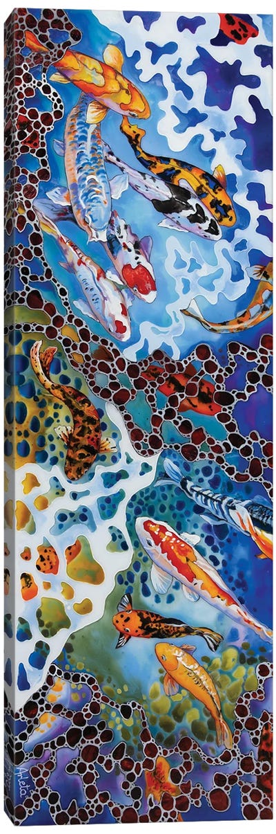 Colourful Koi I Canvas Art Print - Arleta Smolko