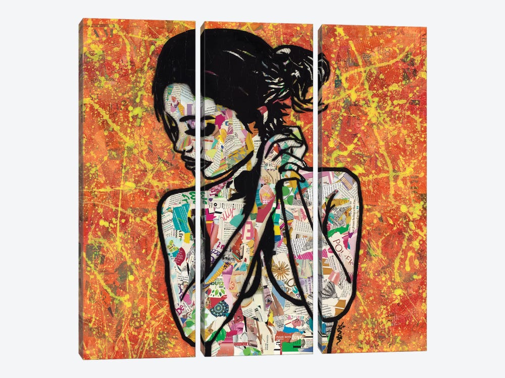 Listening by Amy Smith 3-piece Canvas Art