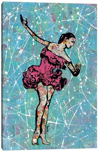 Ballerina Canvas Art Print - Amy Smith