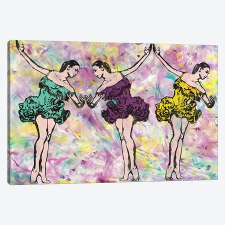 Trio In Pink Canvas Print #ASM34} by Amy Smith Canvas Art Print