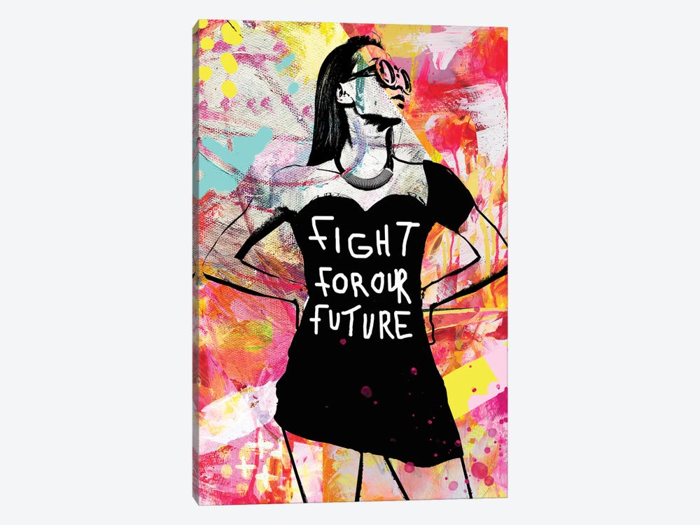Fight For Our Future Abstract by Amy Smith 1-piece Art Print