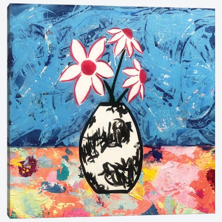 First Of Its Kind Floral Abstract Canvas Print #ASM52} by Amy Smith Canvas Art