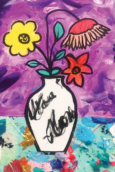 I Wanted To Buy You Flowers But I Painted You This Instead by Amy Smith art print