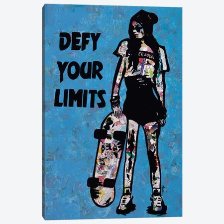 Defy Your Limits Canvas Print #ASM8} by Amy Smith Canvas Artwork