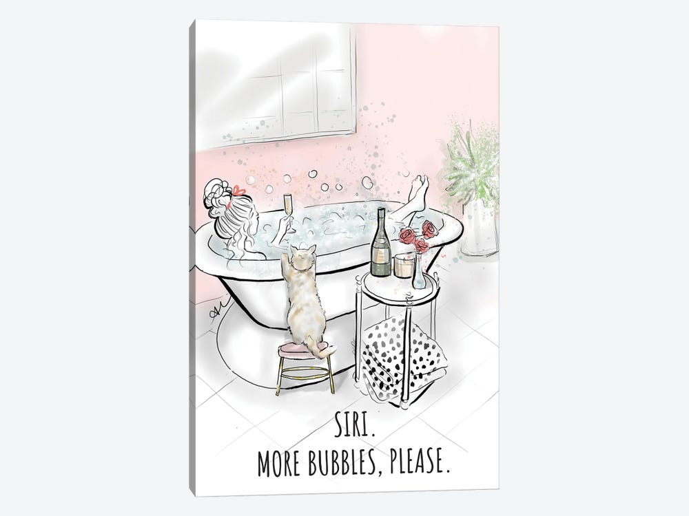 Siri More Bubbles by Alison Petrie 1-piece Canvas Wall Art