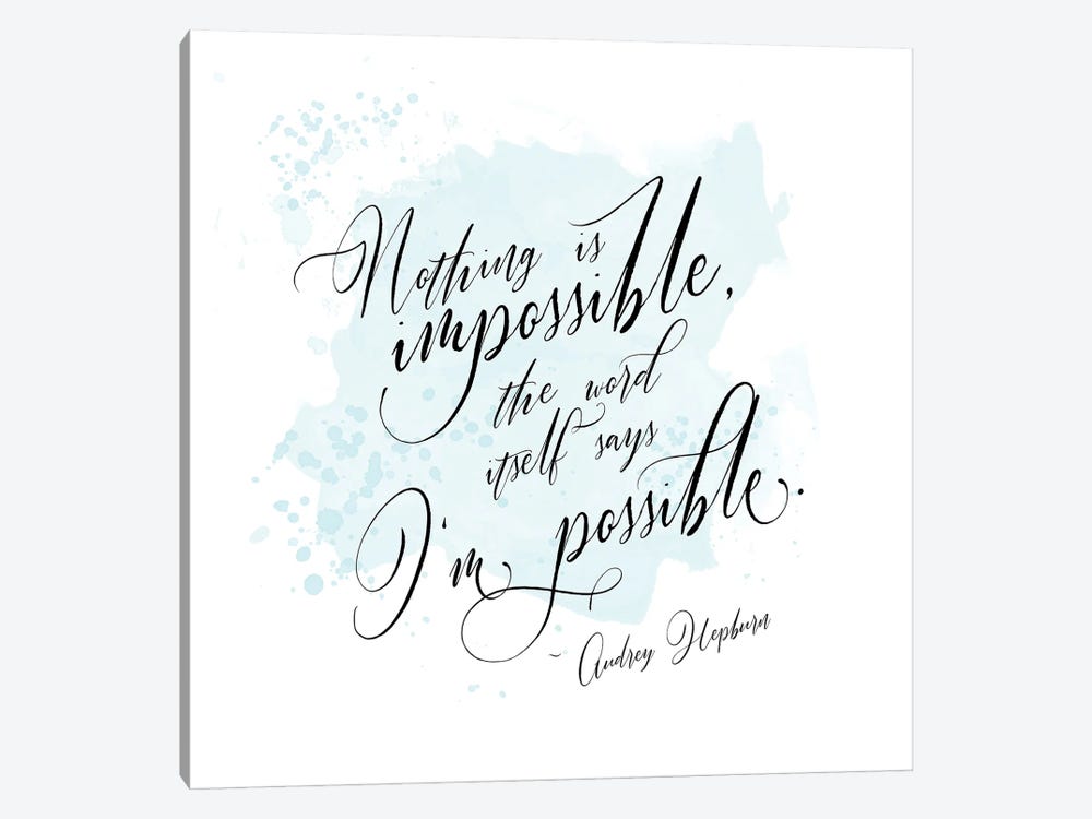 I'm Possible by Alison Petrie 1-piece Canvas Wall Art