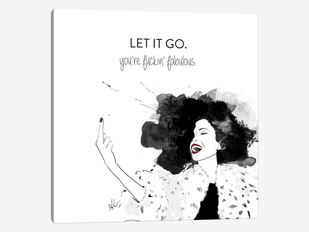 Let It Go by Alison Petrie 1-piece Canvas Wall Art