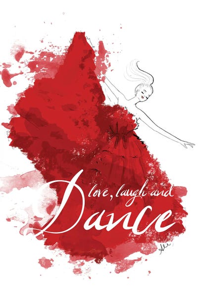 Black & White & Red: Dance Splatter by Alison Petrie