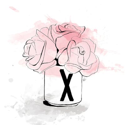 X Bouquet by Alison Petrie canvas print