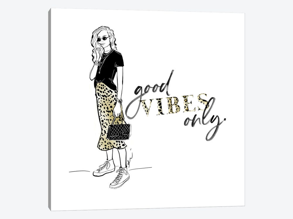 Good Vibes Only by Alison Petrie 1-piece Canvas Art