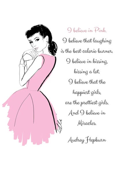 Typography: I Believe In Pink by Alison Petrie