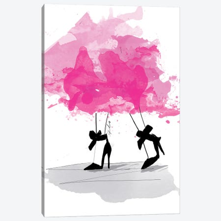 Pretty In Pink Canvas Print #ASN33} by Alison Petrie Canvas Art Print