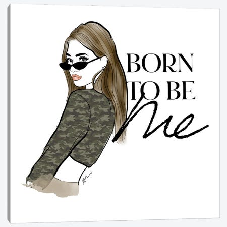 Born To Be Me Canvas Print #ASN3} by Alison Petrie Art Print