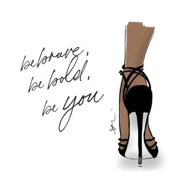 Brave And Bold by Alison Petrie framed wall art