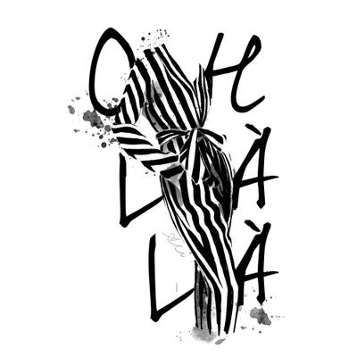 Oh La La by Alison Petrie canvas print