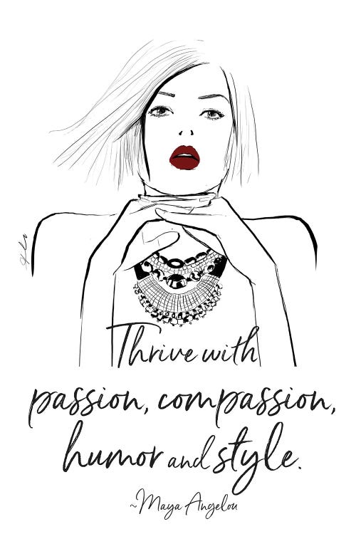 Thrive With Passion by Alison Petrie wall art