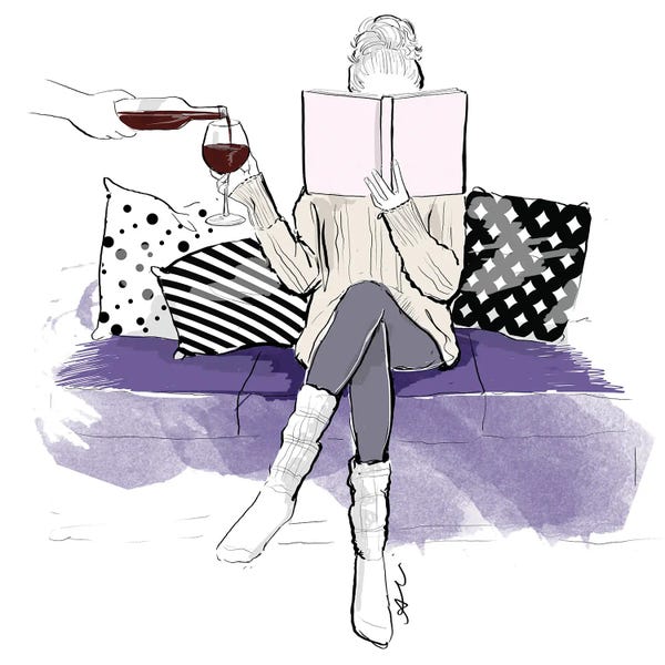 Reading: Wine And Books by Alison Petrie