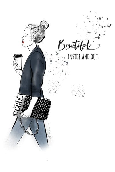 Beautiful Inside And Out by Alison Petrie framed wall art